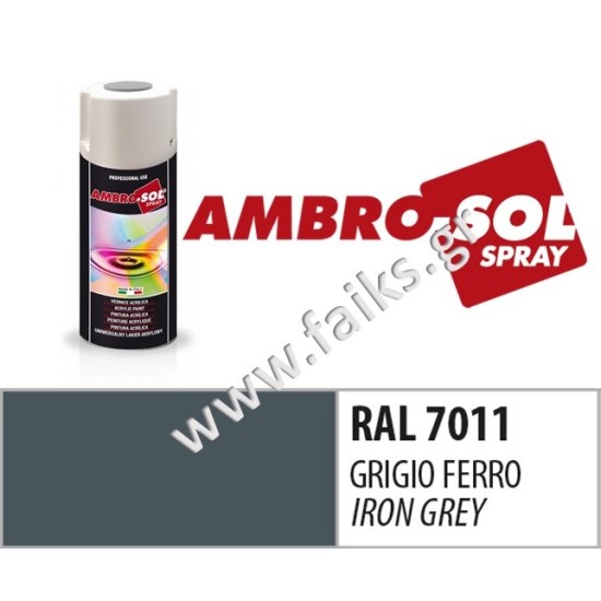 PAINT SPRAY 400 ml IRON GREY ( RAL 7011 )